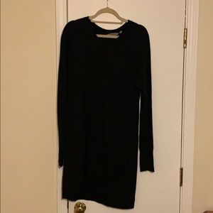 Athleta black cross cross sweatshirt dress size L